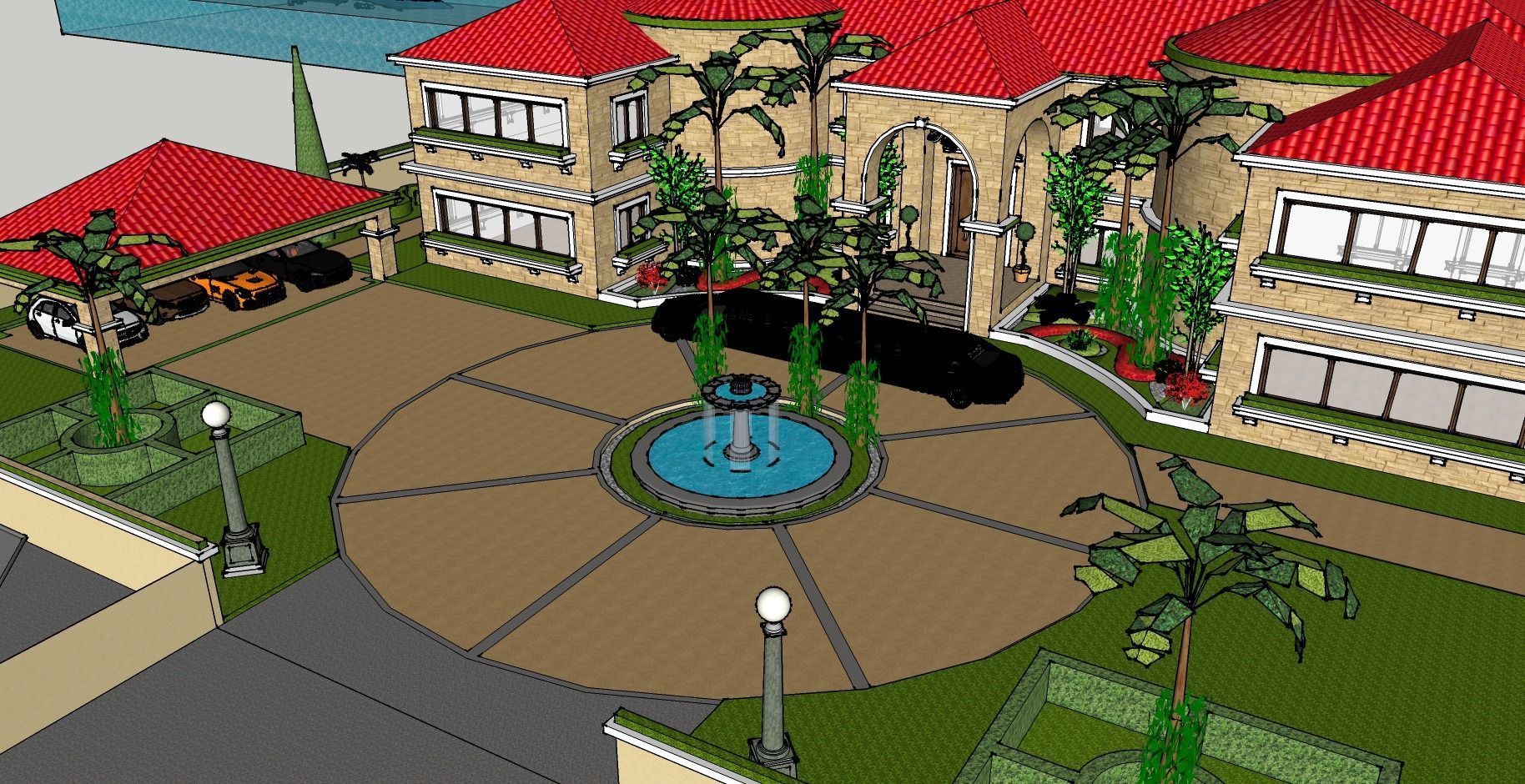 Very Posh Mansion that is situated by the sea 3D model_9