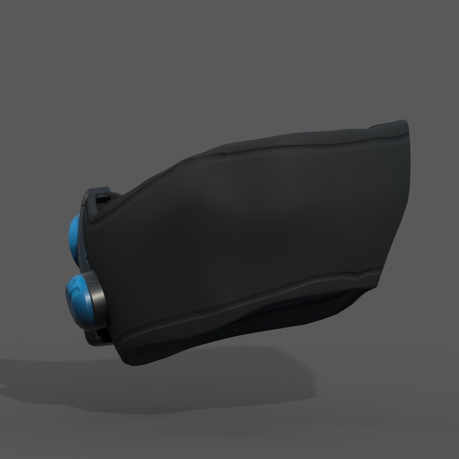 Gas mask respirator scifi futuristic 3d model Low-poly 3D model_8