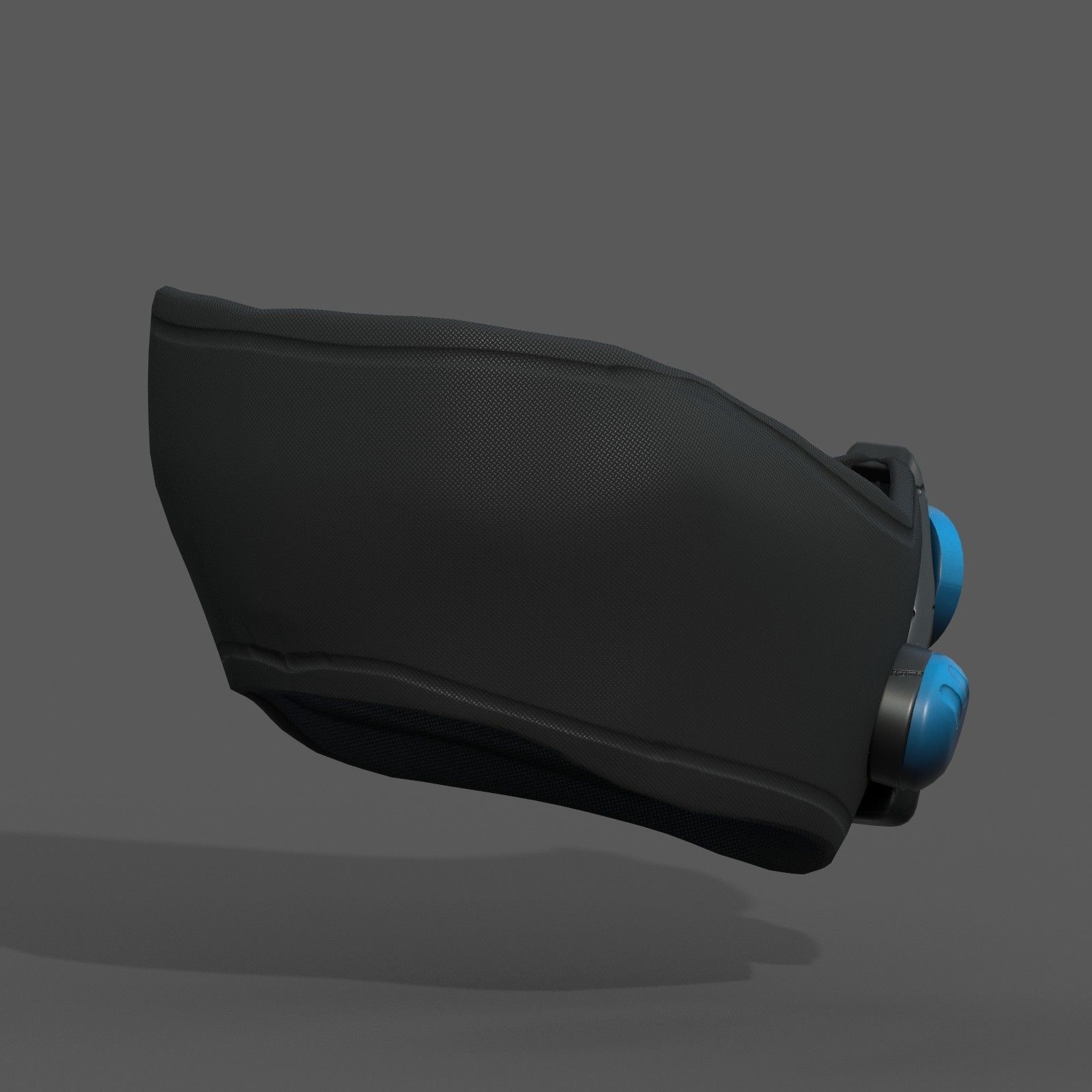 Gas mask respirator scifi futuristic 3d model Low-poly 3D model_7