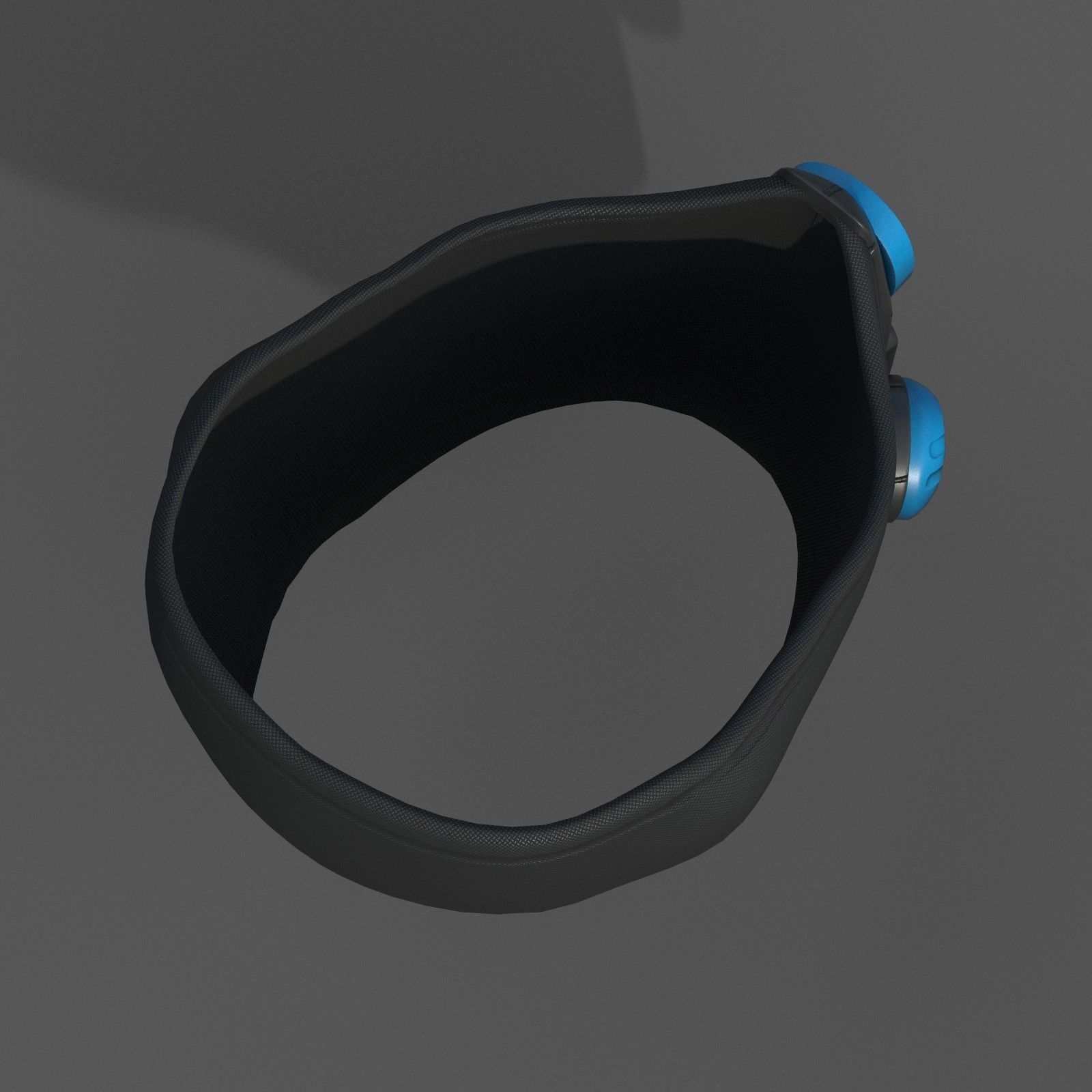 Gas mask respirator scifi futuristic 3d model Low-poly 3D model_6