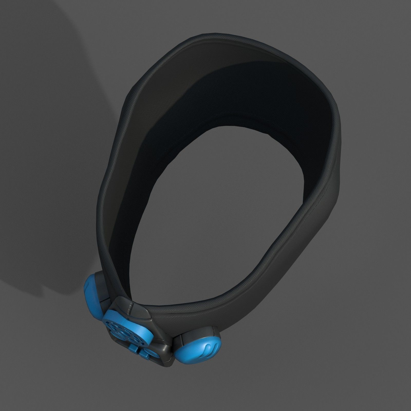 Gas mask respirator scifi futuristic 3d model Low-poly 3D model_10