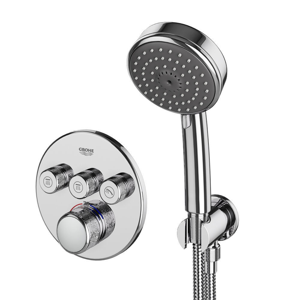 Shower systems GROHE set 97 3D model_14