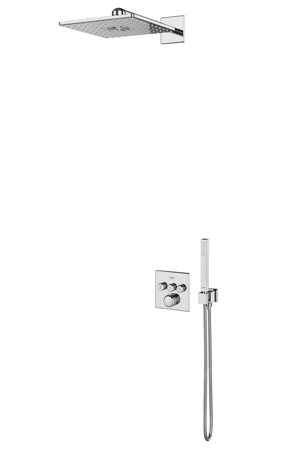 Shower systems GROHE set 97 3D model_16