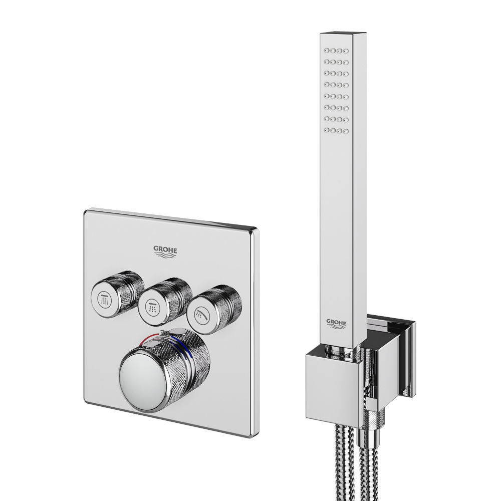 Shower systems GROHE set 97 3D model_17