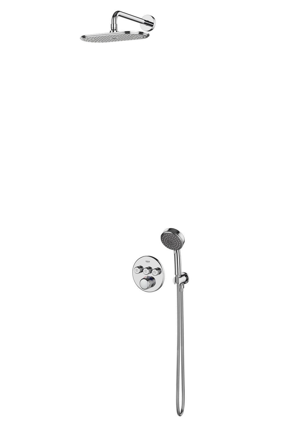 Shower systems GROHE set 97 3D model_13