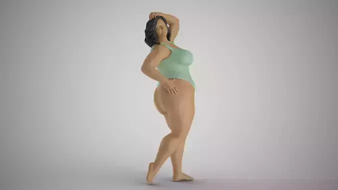 Woman Vacationer 3D print model