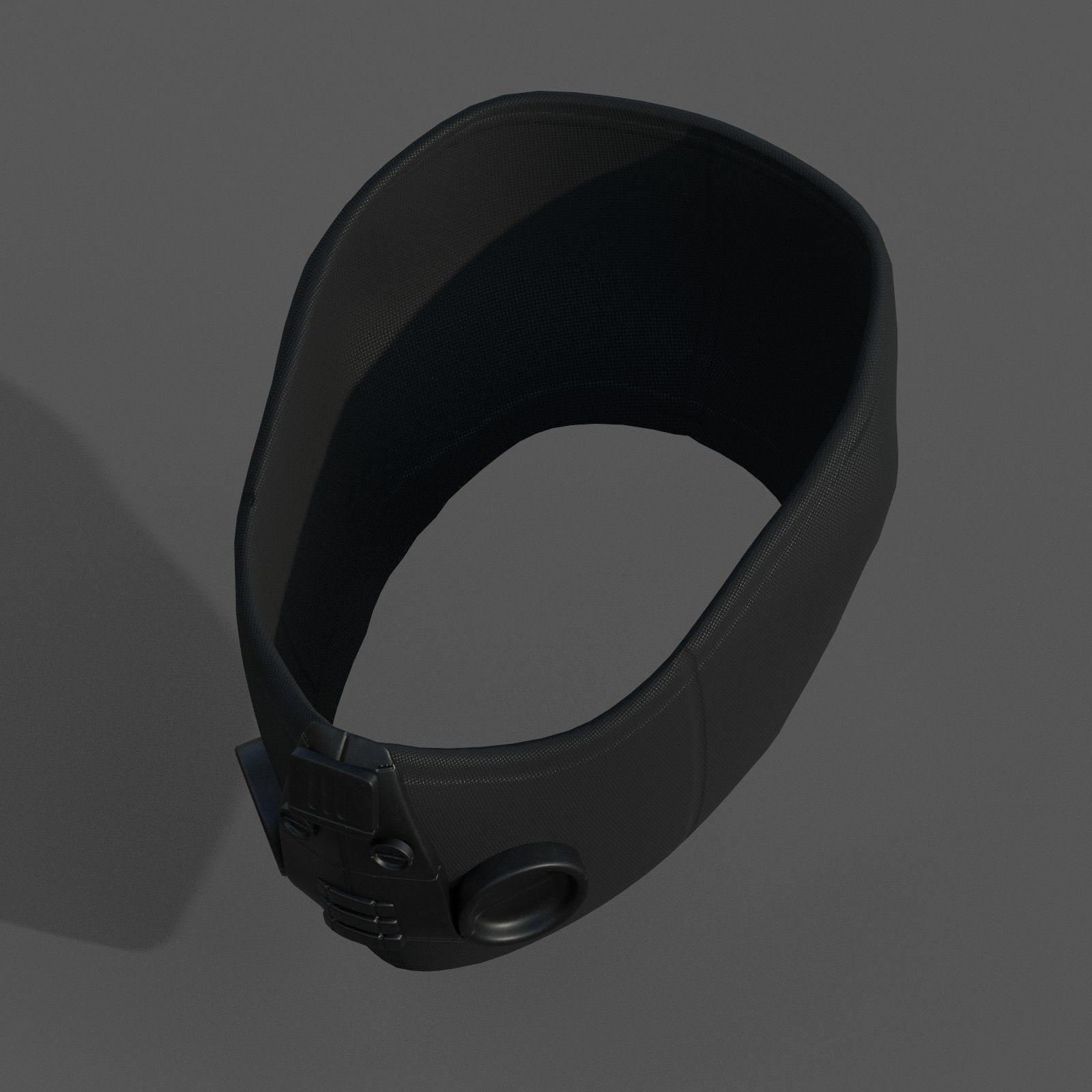 Gas mask respirator scifi futuristic 3d  Low-poly 3D model_6