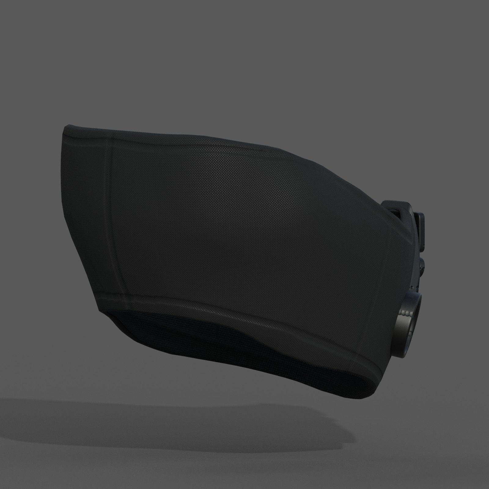 Gas mask respirator scifi futuristic 3d  Low-poly 3D model_7