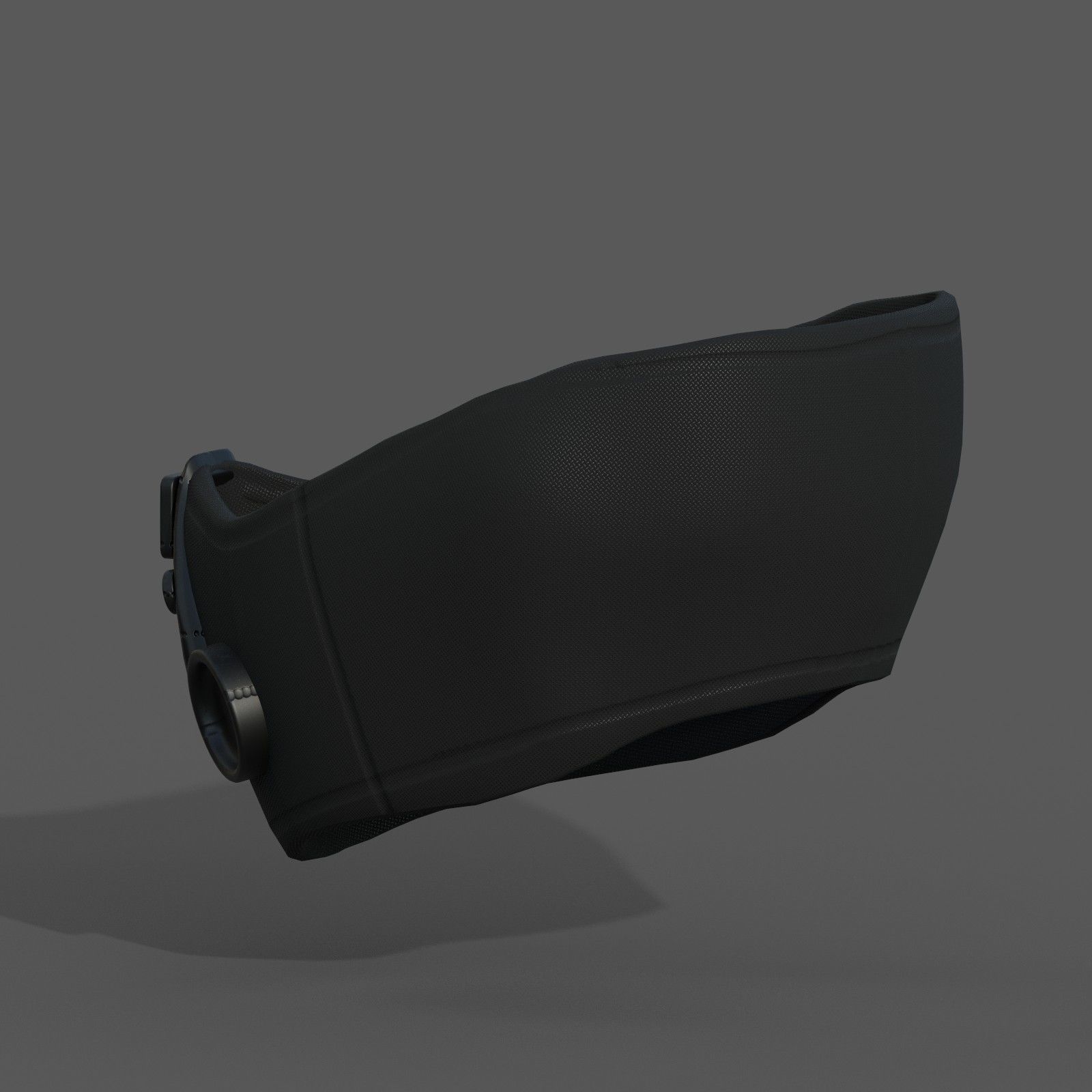 Gas mask respirator scifi futuristic 3d  Low-poly 3D model_9