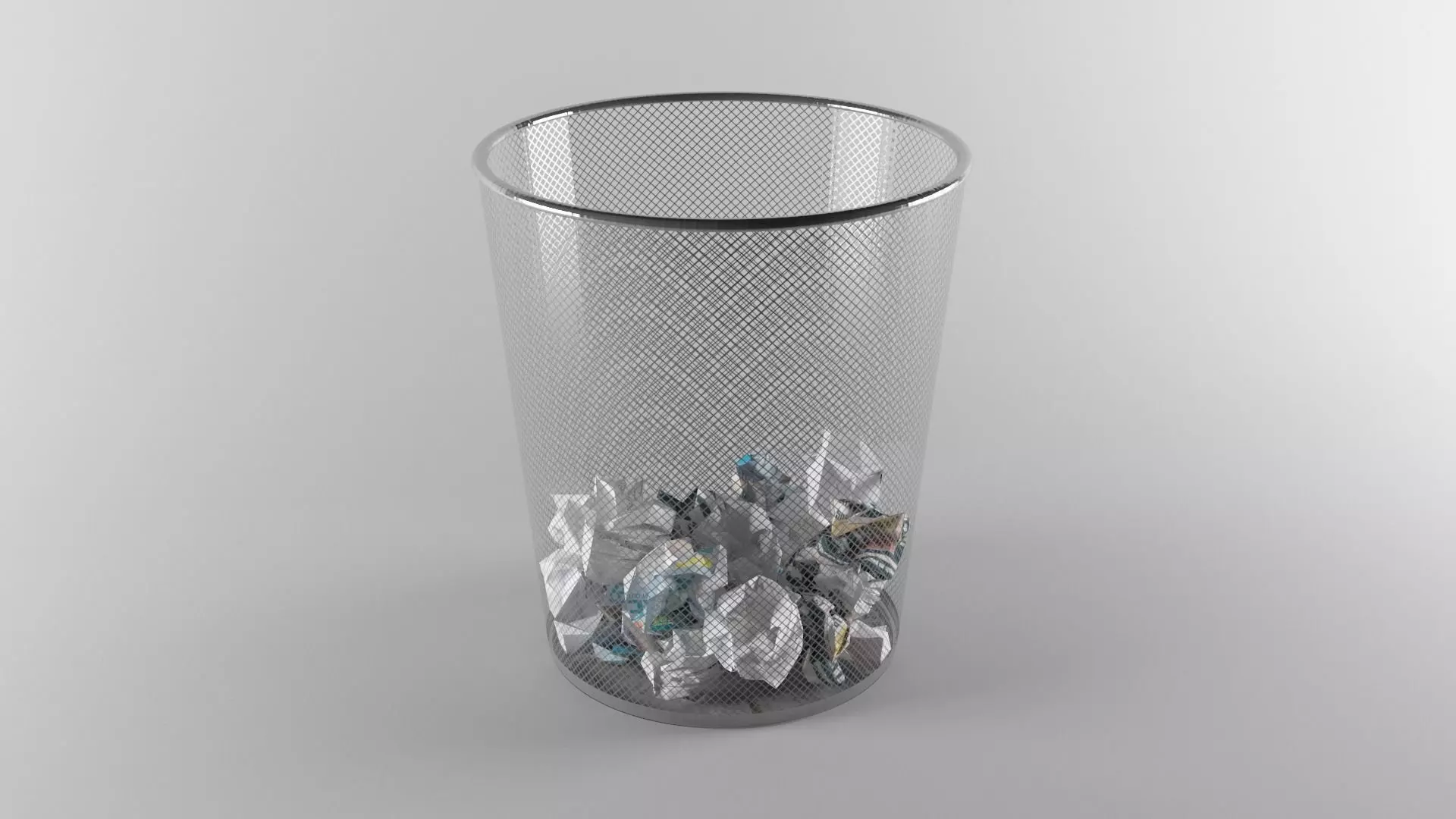 Paper Trash Low-poly 3D model