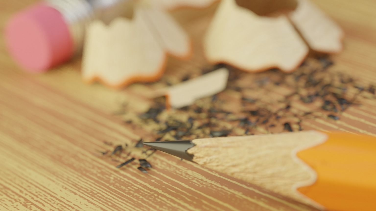 Pencil 3D model 3D model_1