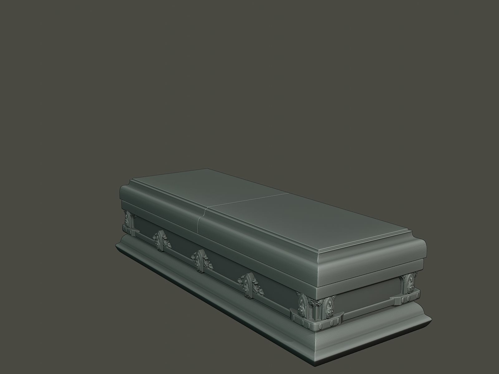 Coffin Model Free 3D print model_3