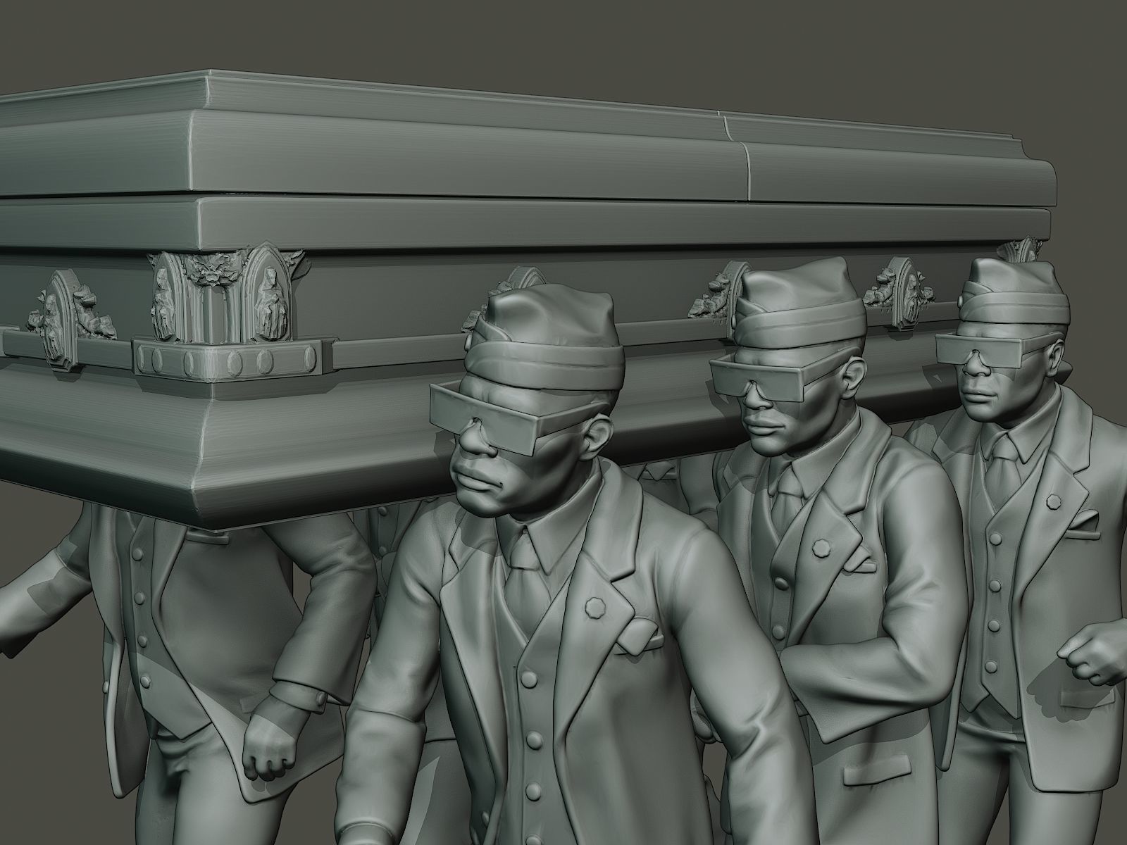 Dancing coffin meme 3D print model_17