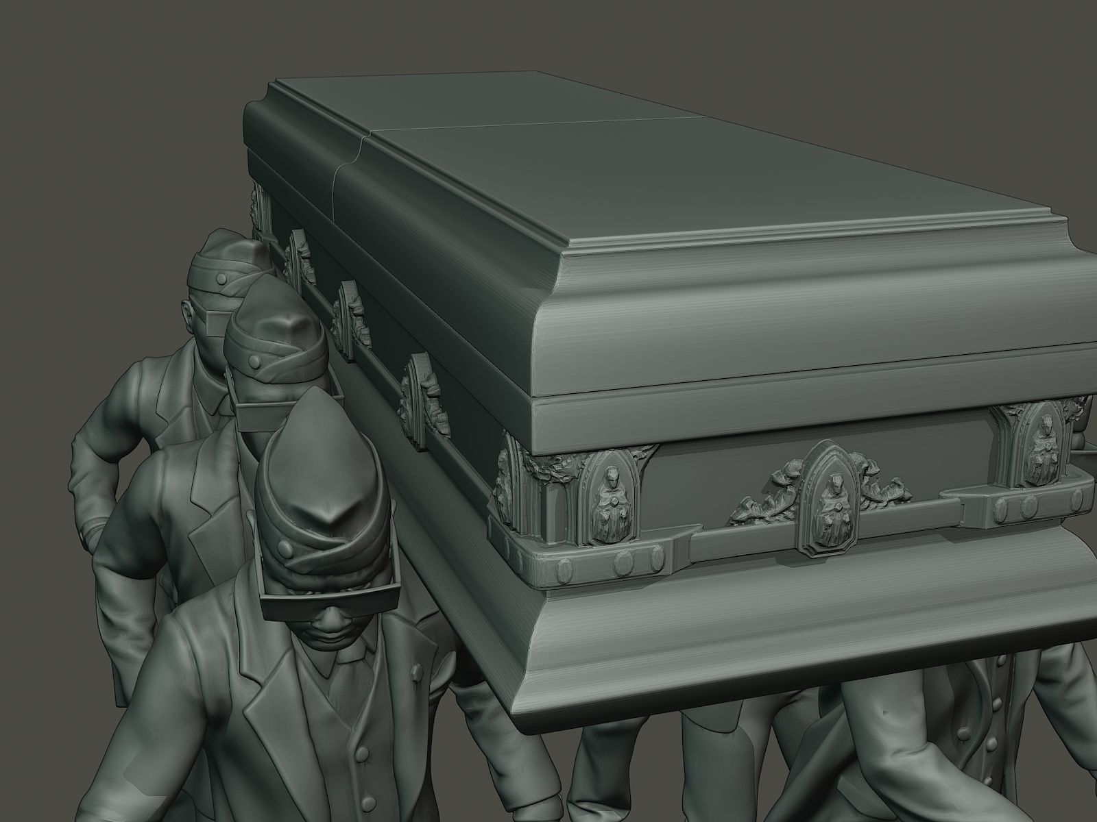 Dancing coffin meme 3D print model_18