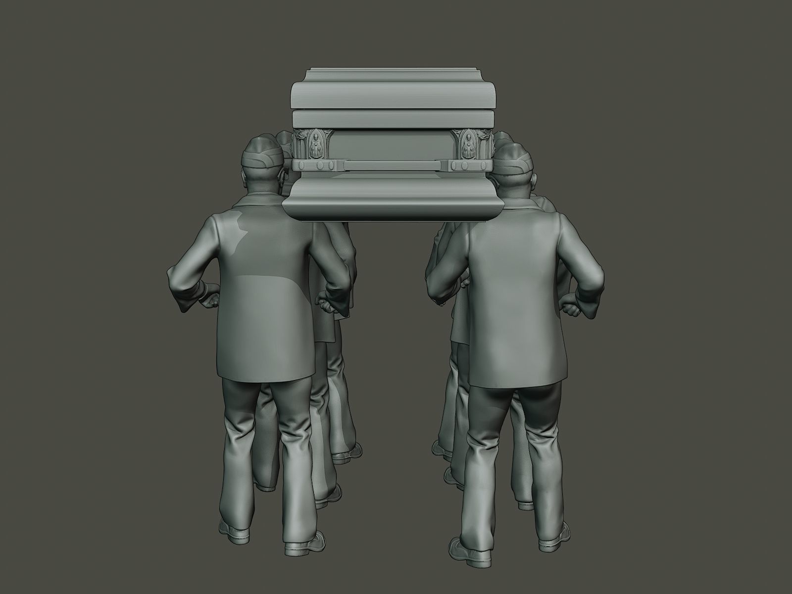 Dancing coffin meme 3D print model_5