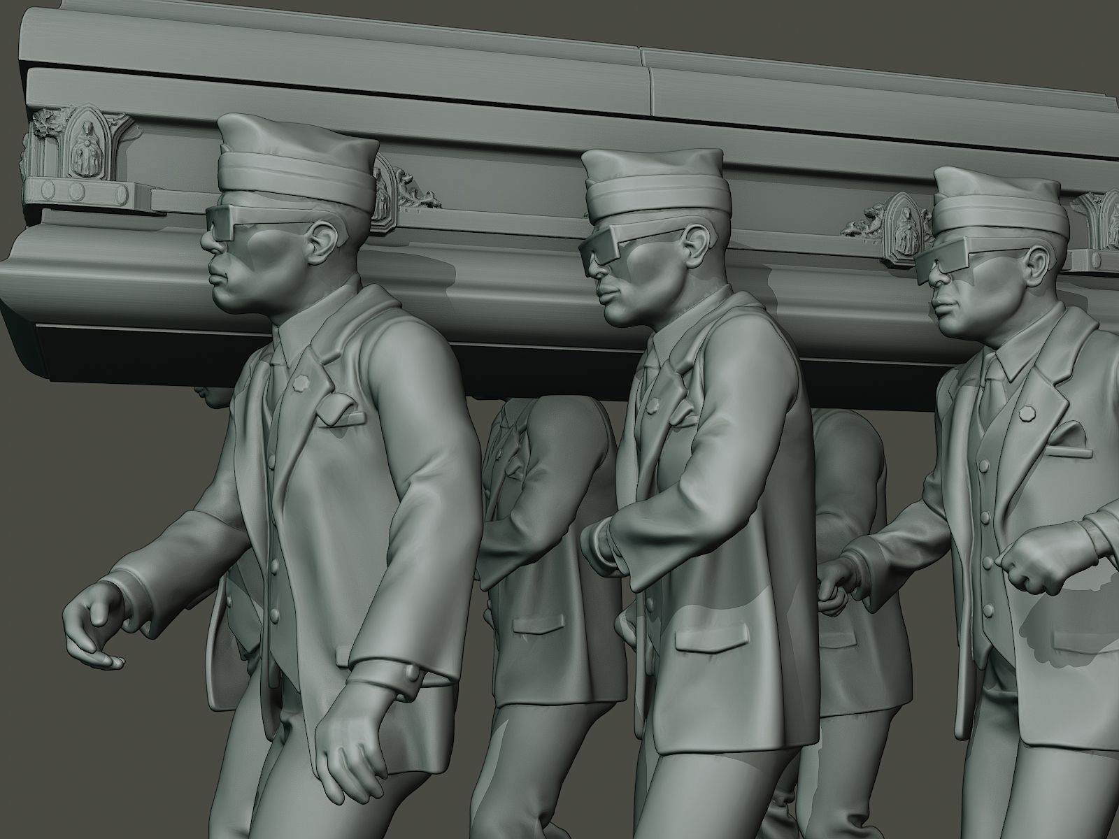 Dancing coffin meme 3D print model_16