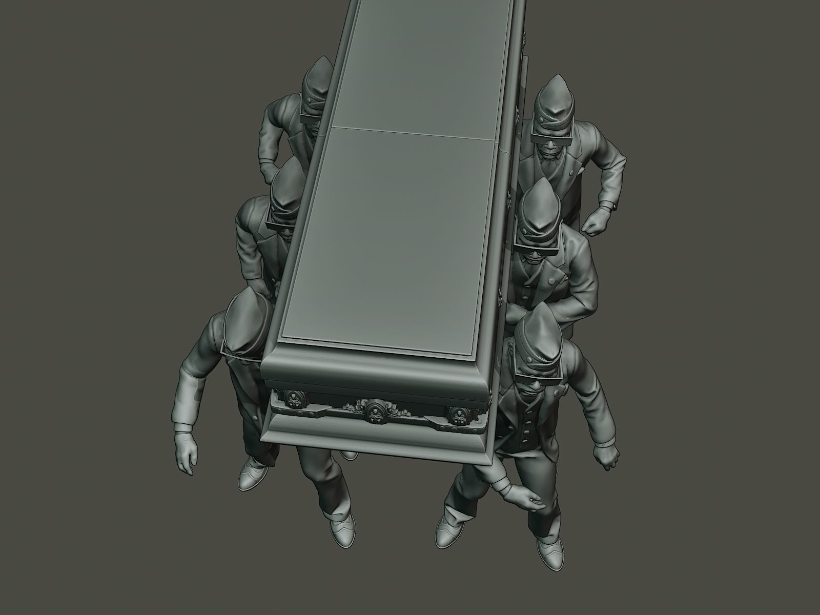 Dancing coffin meme 3D print model_13