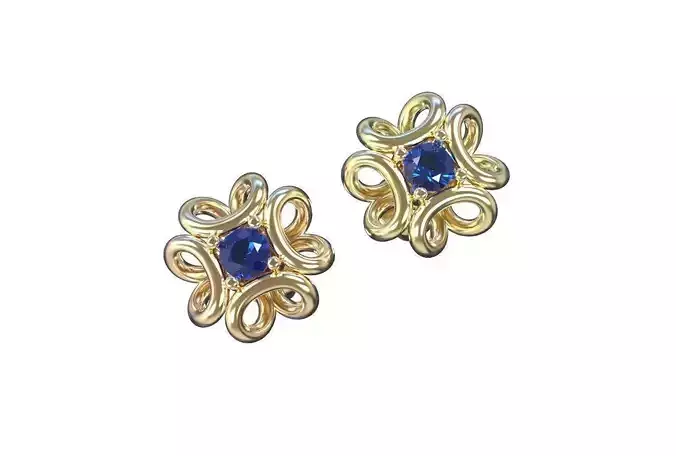 Flower earrings 2