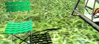 Swing and chair for small home garden Free low-poly 3D model_4