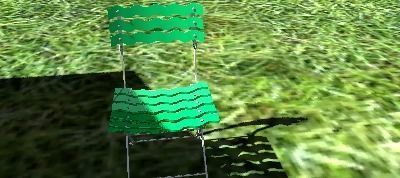 Swing and chair for small home garden Free low-poly 3D model_3