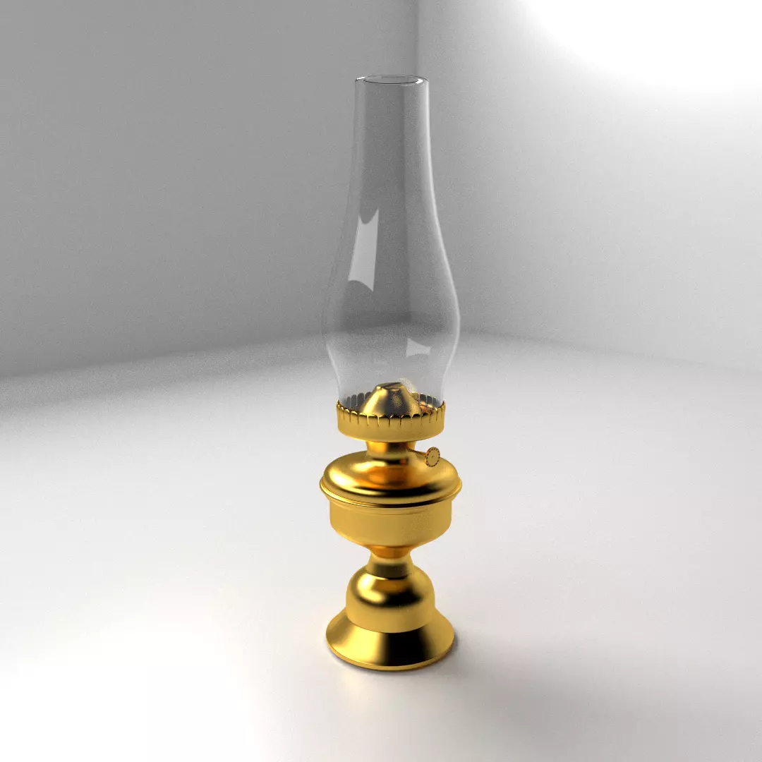 Oil Lamp 3D model