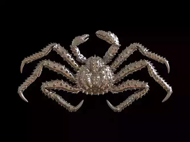 Crab king relief 3d print model 3D print model