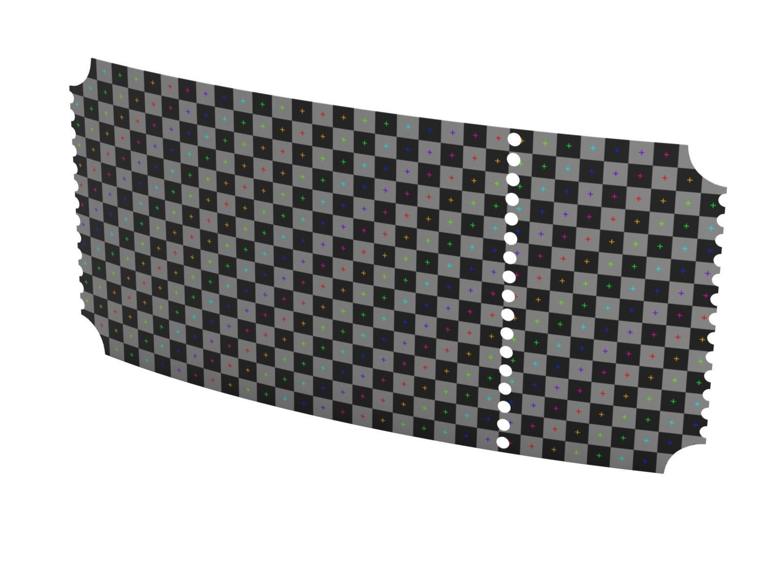 Cinema Ticket-2 3D model_5