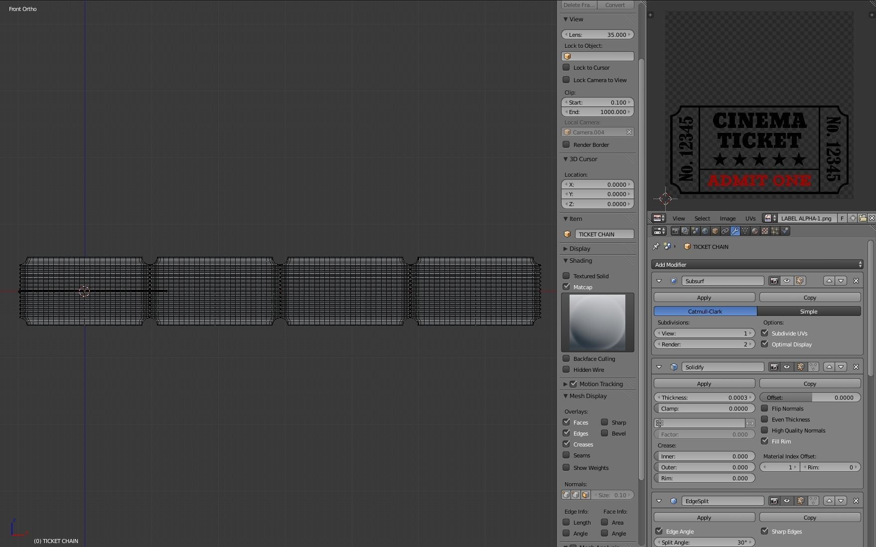 Cinema Ticket-2 3D model_12