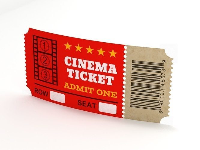 Cinema Ticket-2 3D model
