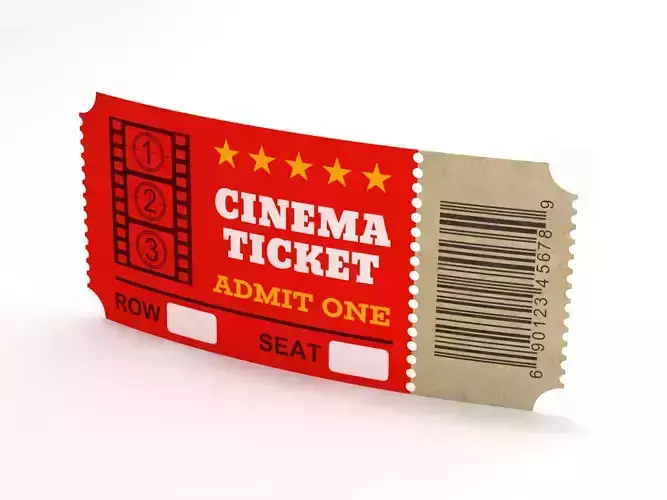 Cinema Ticket-2 3D model