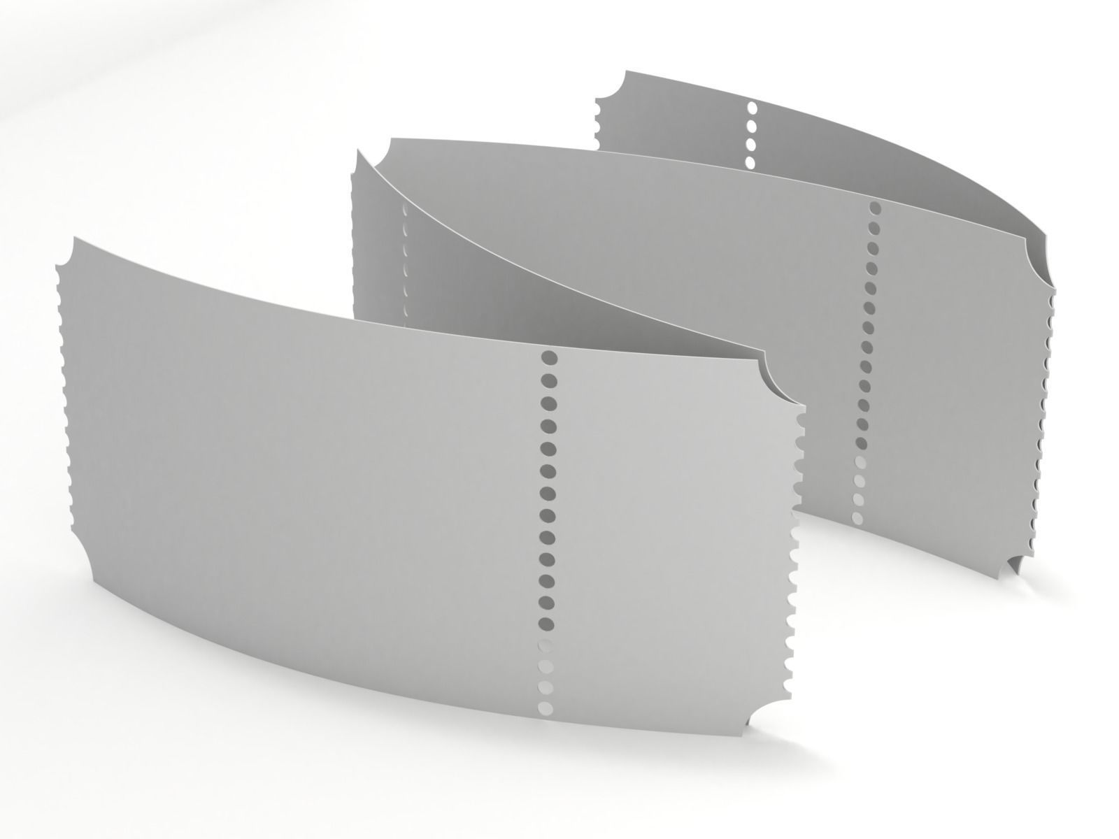 Cinema Ticket-2 3D model_8