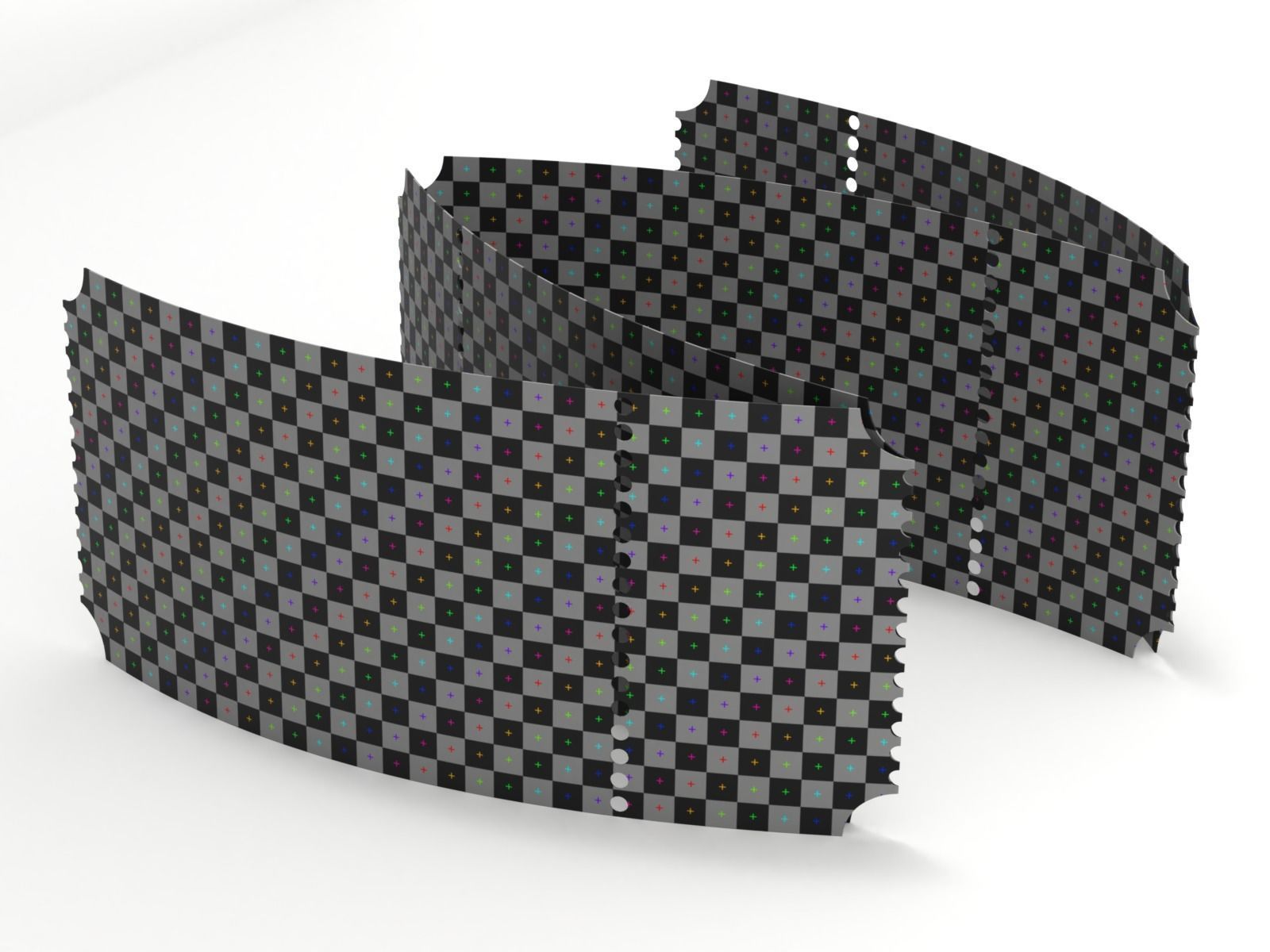 Cinema Ticket-2 3D model_6