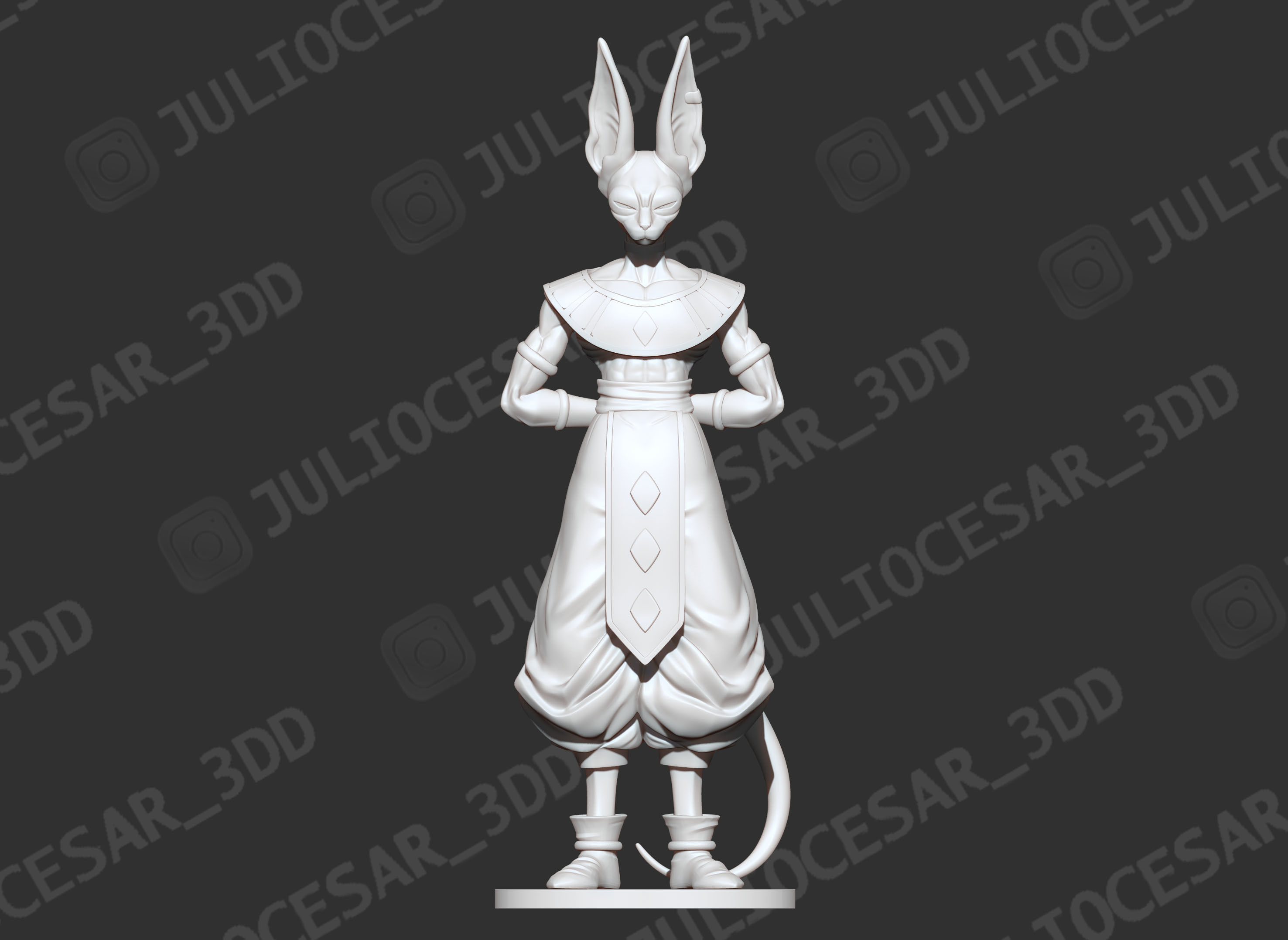 Dragon ball - Beerus sama 3D print model_7