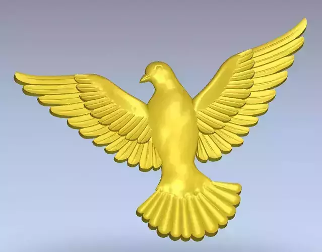 dove 3d golden