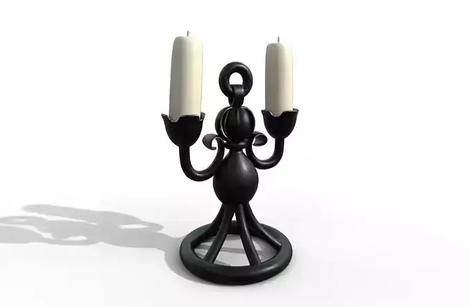Stylized Candle Holder