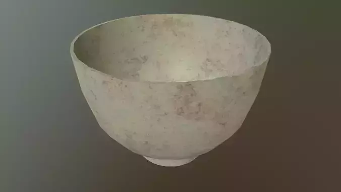 Bowl 3d stone cup