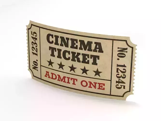 Cinema Ticket-1 3D model