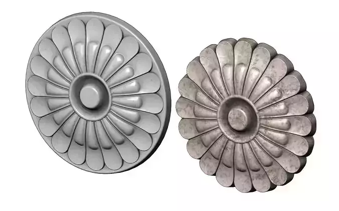 Round Rosette for plaster and woodworking