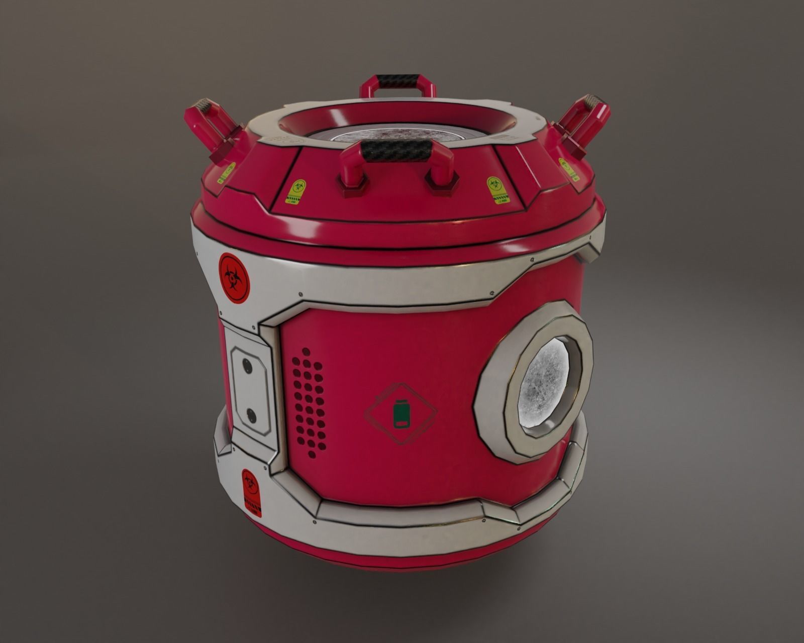 Sci-Fi Crate Unity PBR Free low-poly 3D model_3