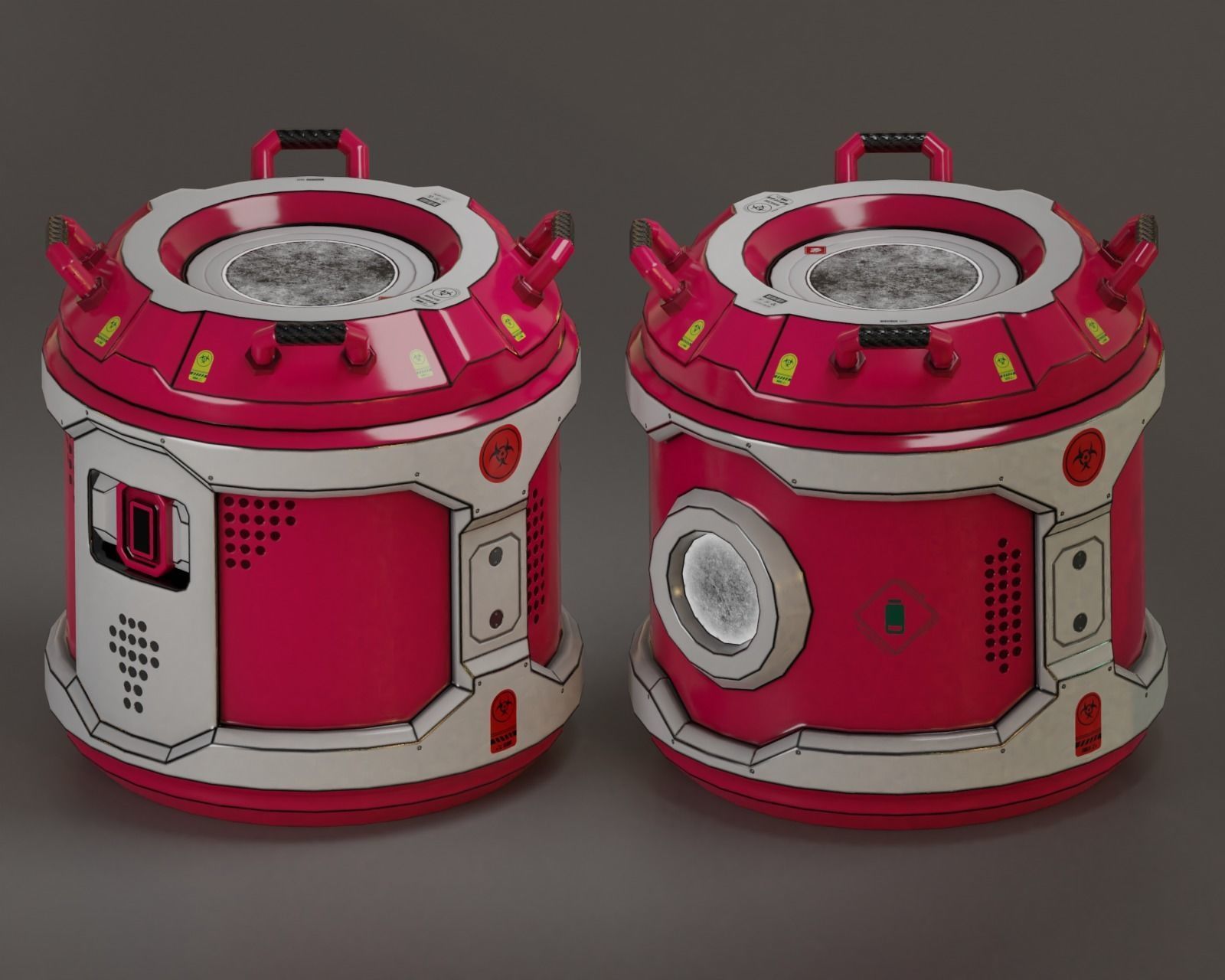 Sci-Fi Crate Unity PBR Free low-poly 3D model_1