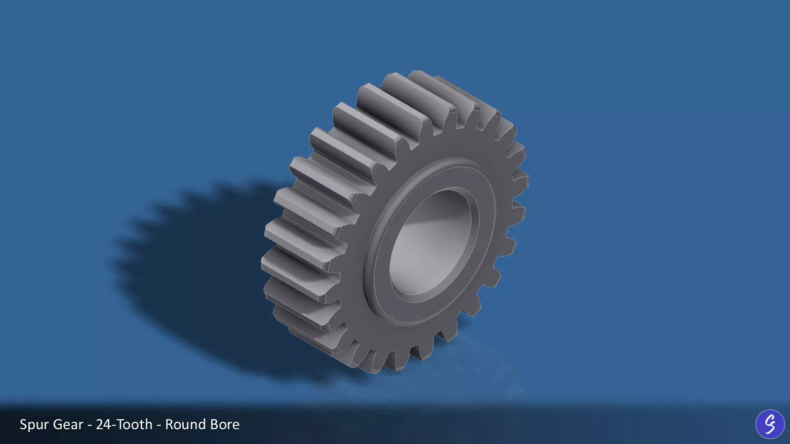 24-Tooth Spur Gear 03 3D print model_0