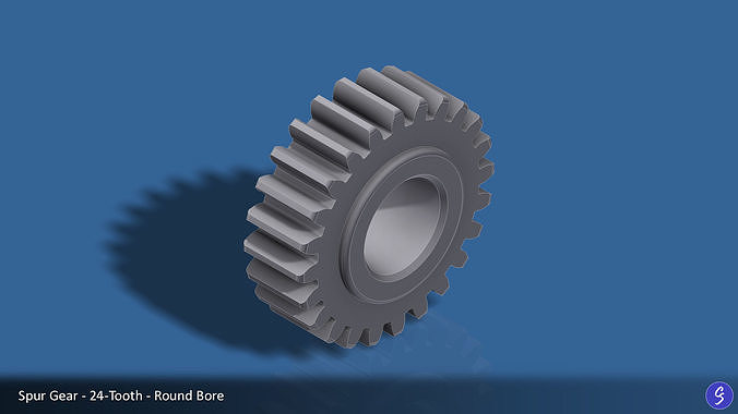 24-Tooth Spur Gear 03 3D print model