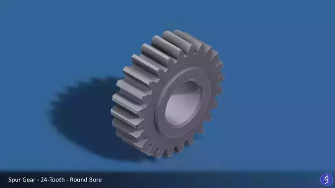 24-Tooth Spur Gear 03 3D print model