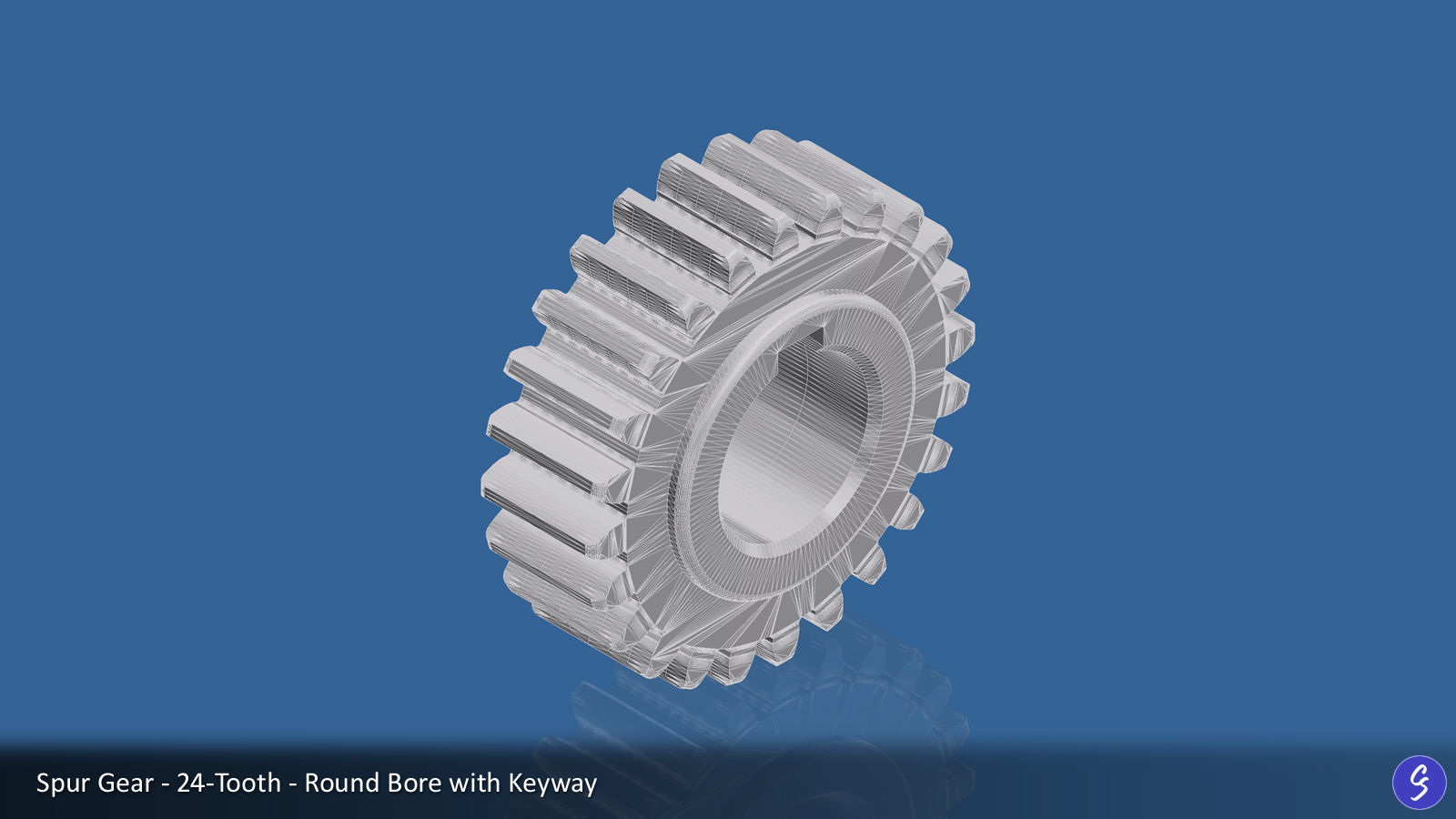 24-Tooth Spur Gear 03 3D print model_6
