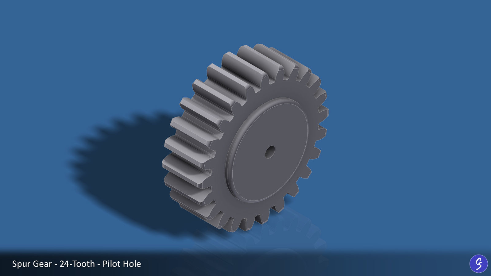 24-Tooth Spur Gear 03 3D print model_16