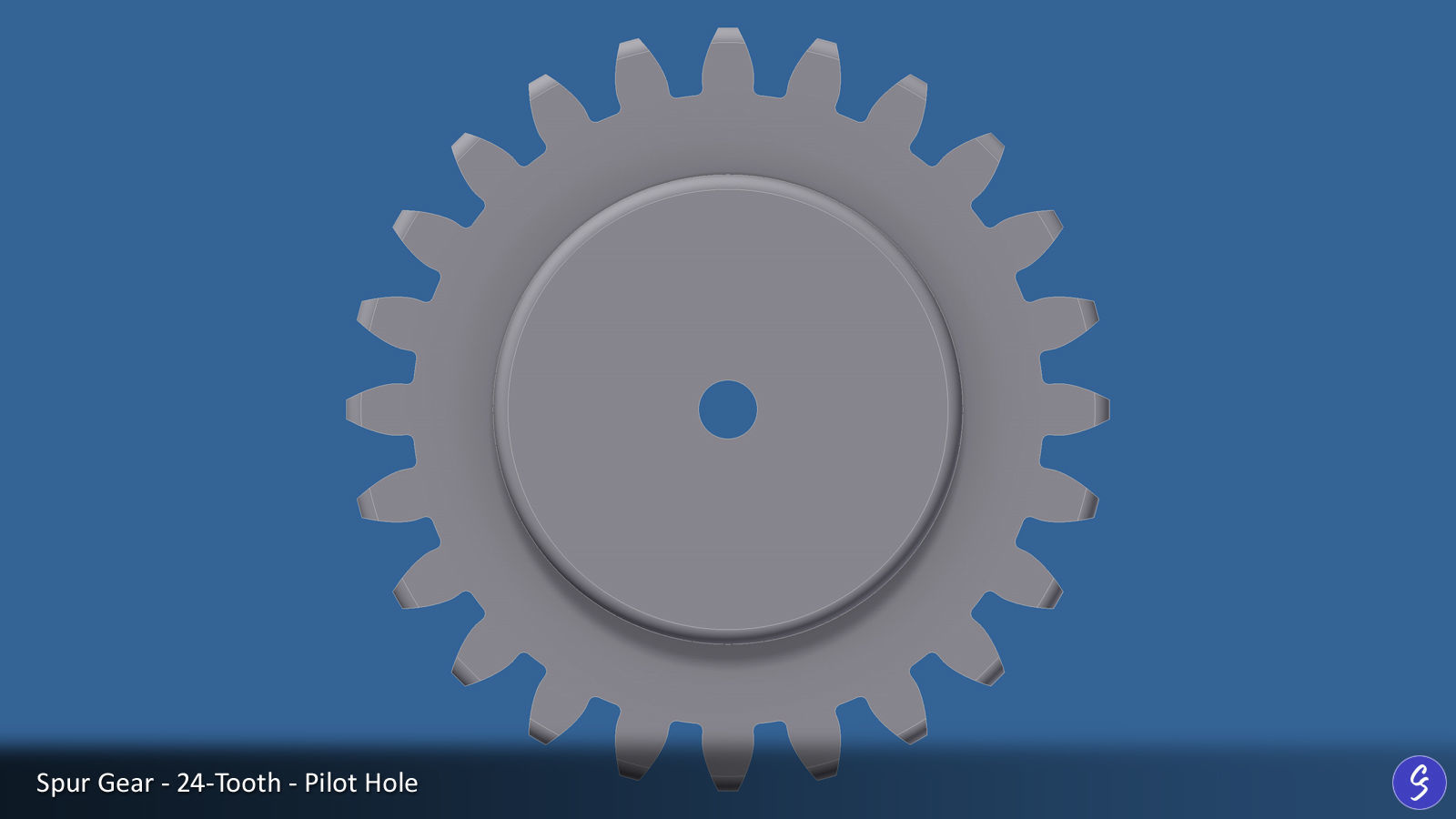 24-Tooth Spur Gear 03 3D print model_17