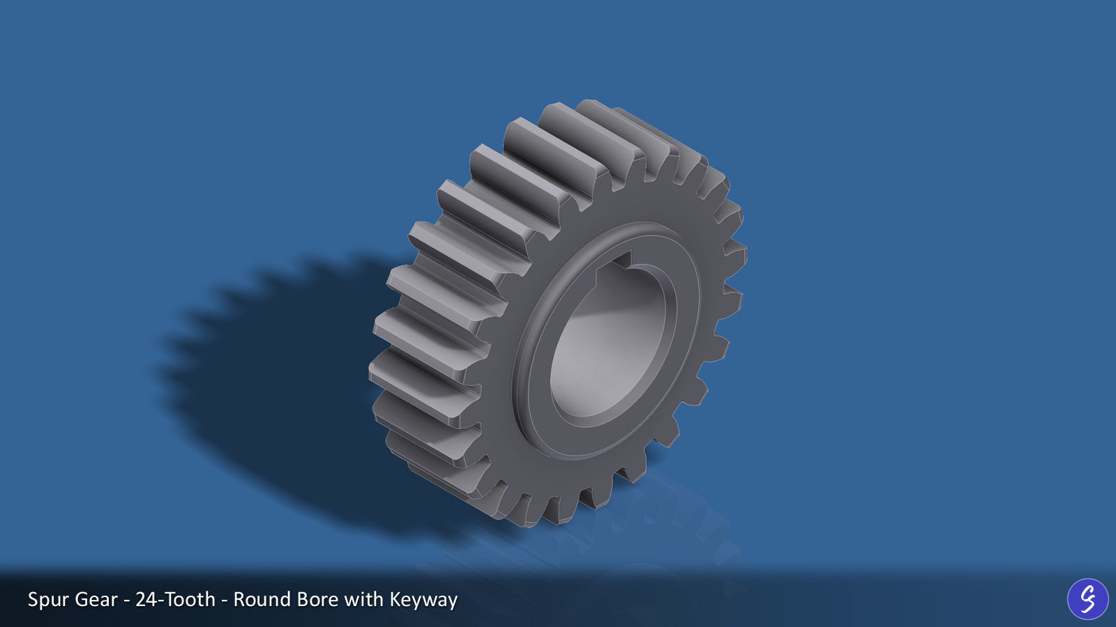 24-Tooth Spur Gear 03 3D print model_4