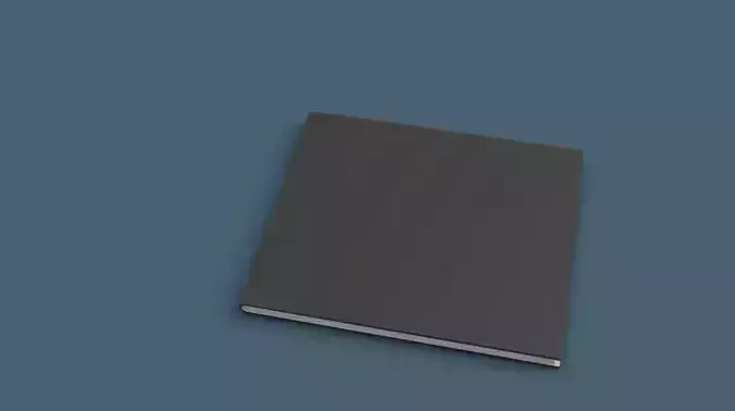 Animation opening cover book and pages inside realistic look 3D model