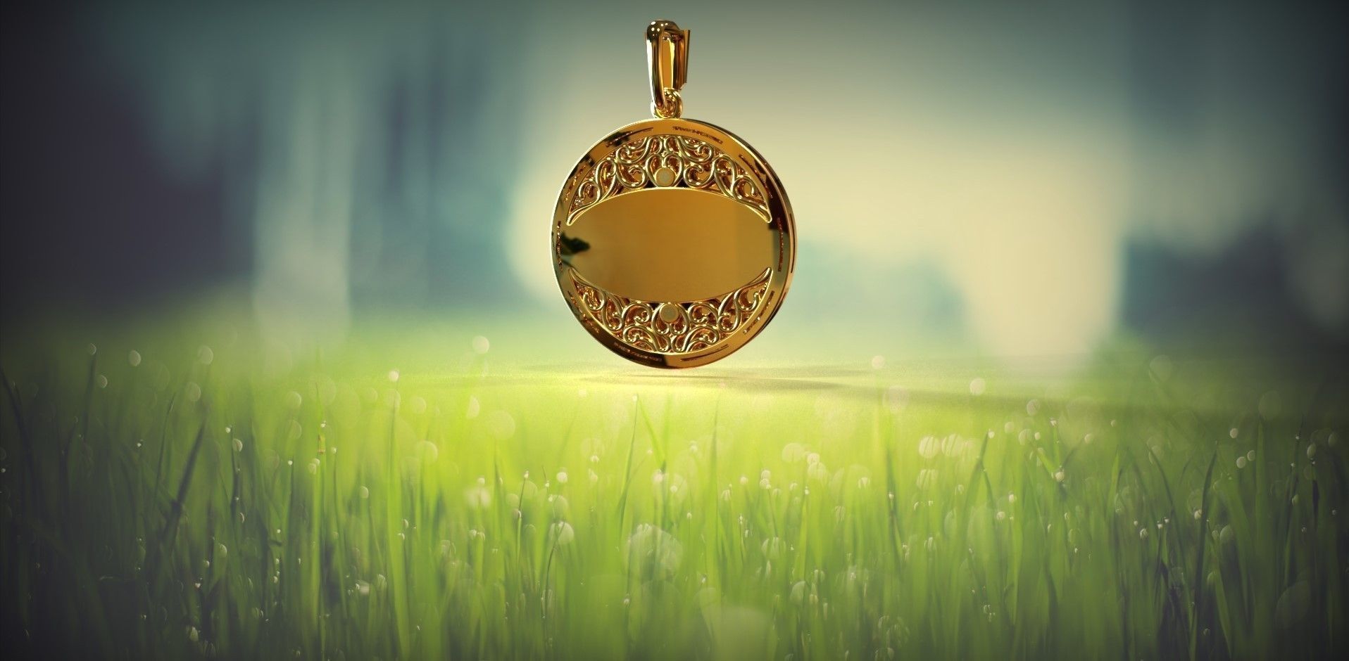 Medallion of the Blessed Virgin Mary 3D print model_5