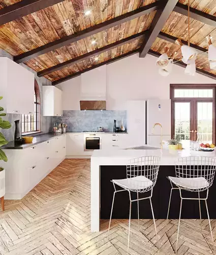 Kitchen Interior Scene Complete